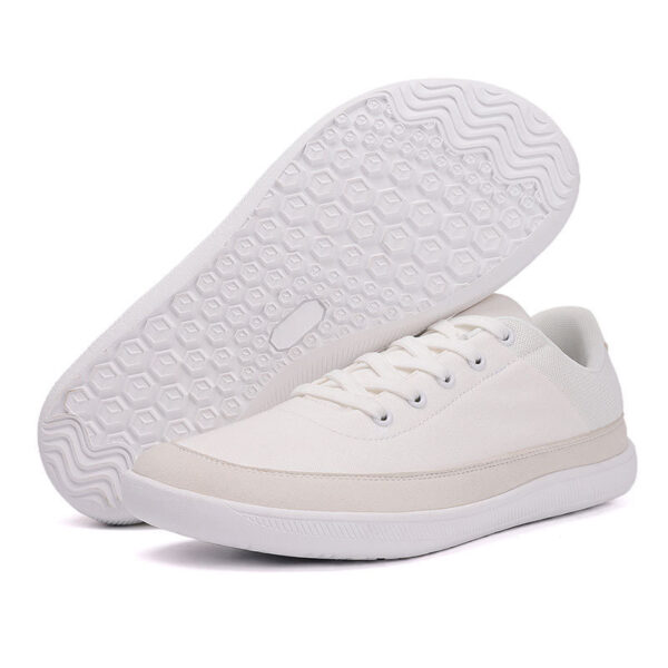 tênis de corrida descalço zero drop feminino branco